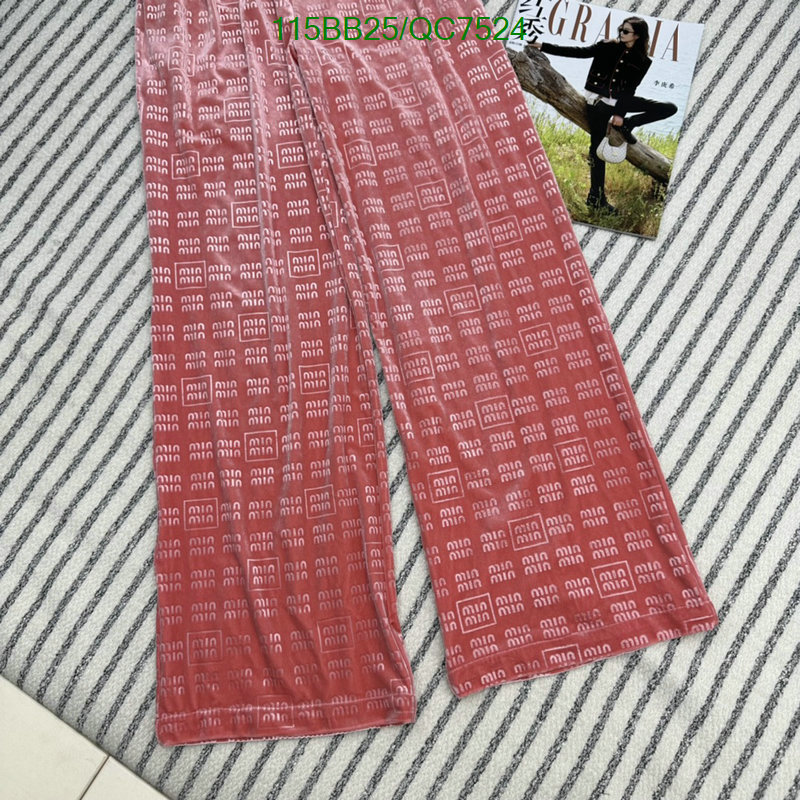 MIUMIU-Clothing Code: QC7524 $: 115USD