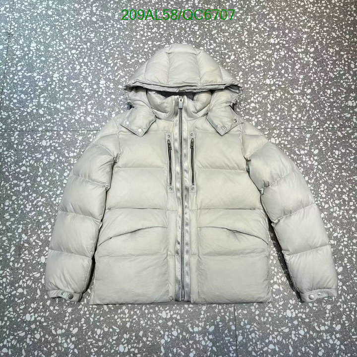 Moncler-Down jacket Men Code: QC6707 $: 209USD