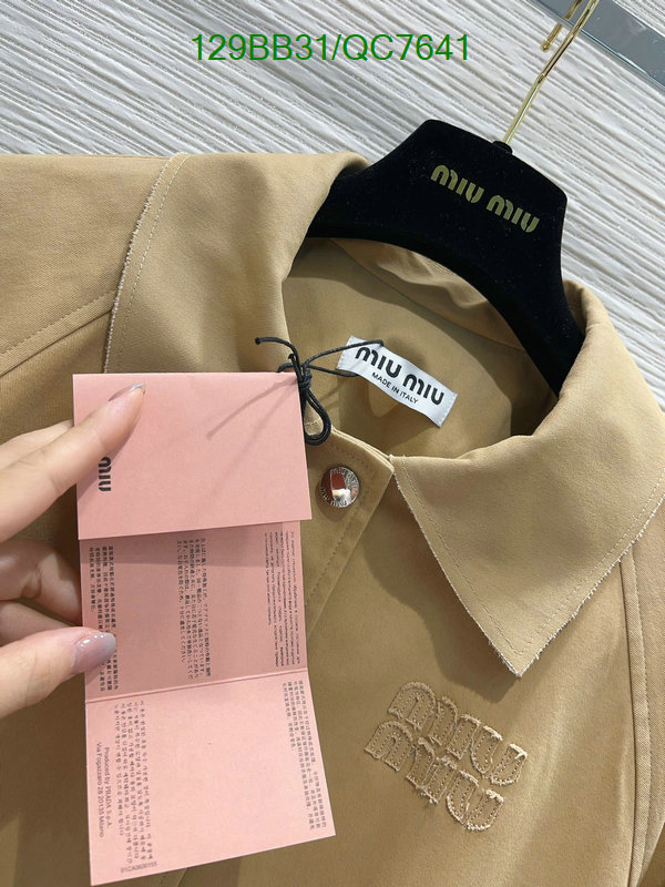 MIUMIU-Clothing Code: QC7641 $: 129USD