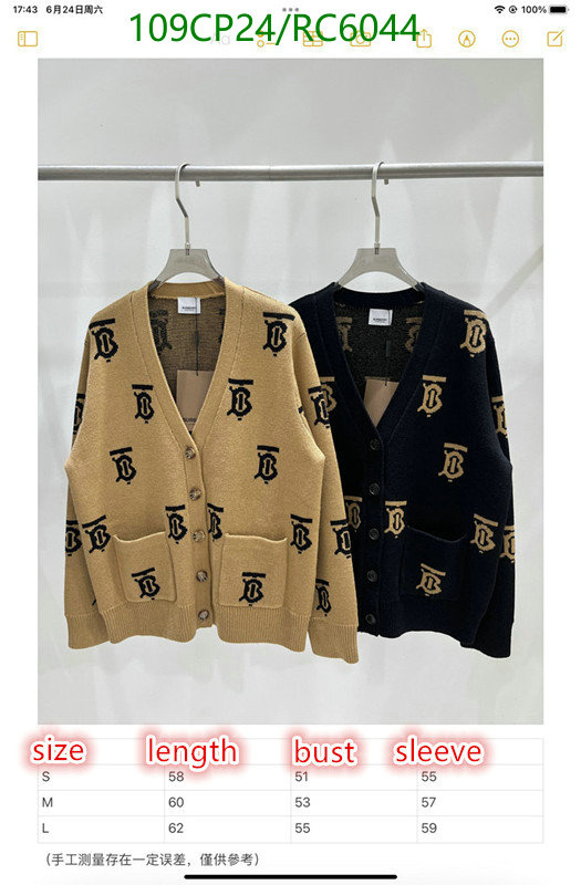 Burberry-Clothing Code: RC6044 $: 109USD