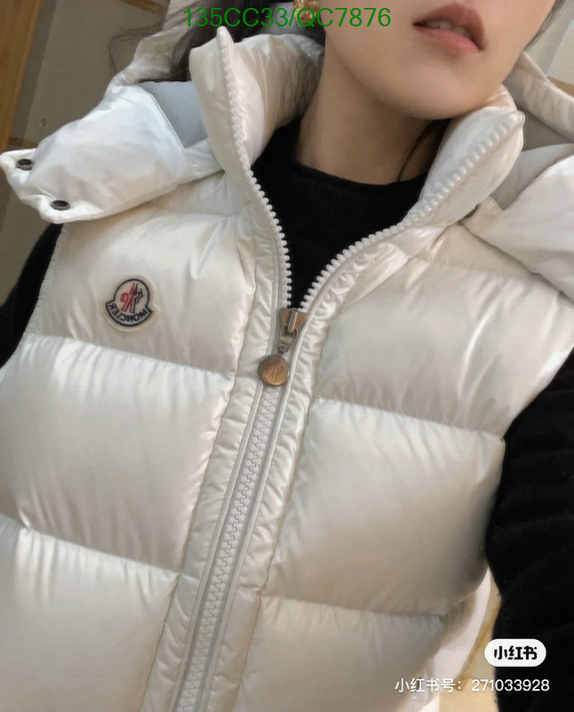 Moncler-Down jacket Women Code: QC7876 $: 135USD