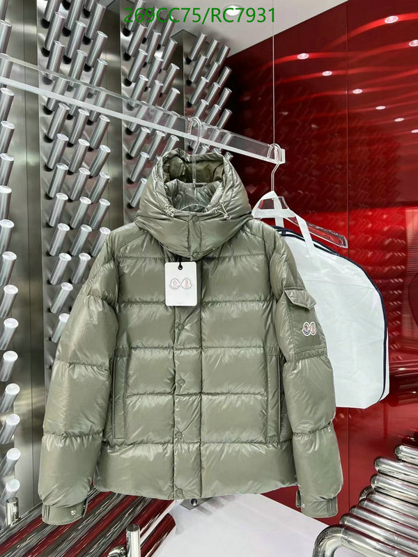 Moncler-Down jacket Men Code: RC7931 $: 269USD