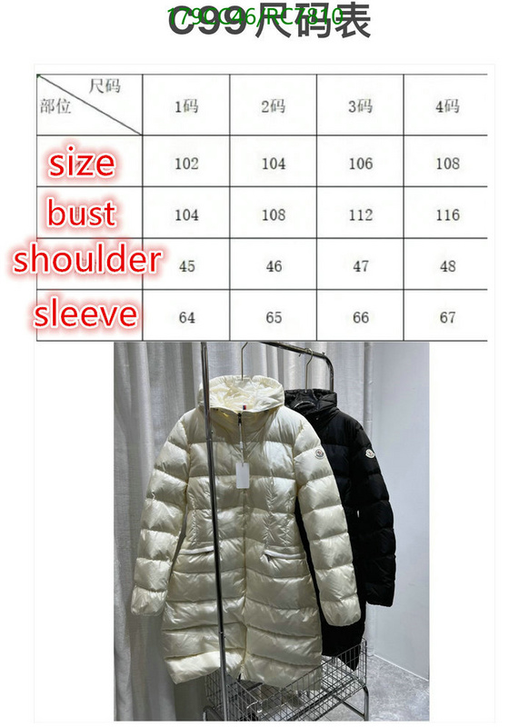 Moncler-Down jacket Women Code: RC7810 $: 179USD