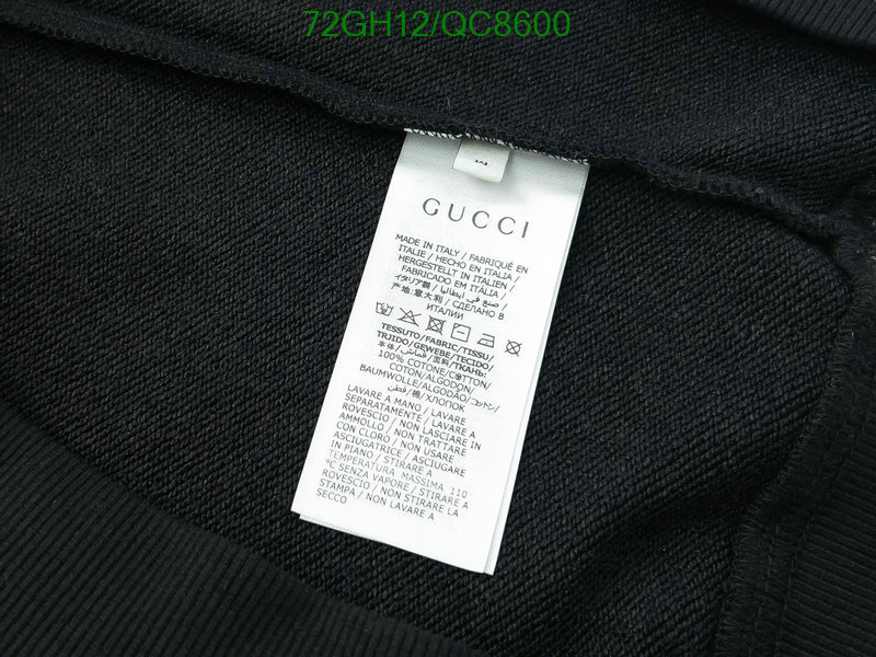 Gucci-Clothing Code: QC8600 $: 72USD