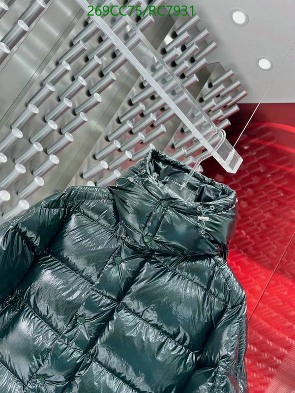 Moncler-Down jacket Men Code: RC7931 $: 269USD