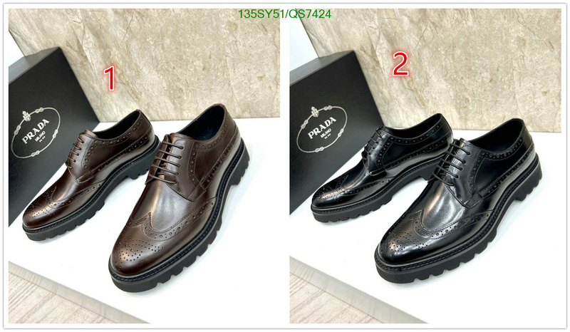 Prada-Men shoes Code: QS7424 $: 135USD