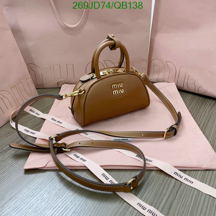 Miu Miu-Bag-Mirror Quality Code: QB138 $: 269USD