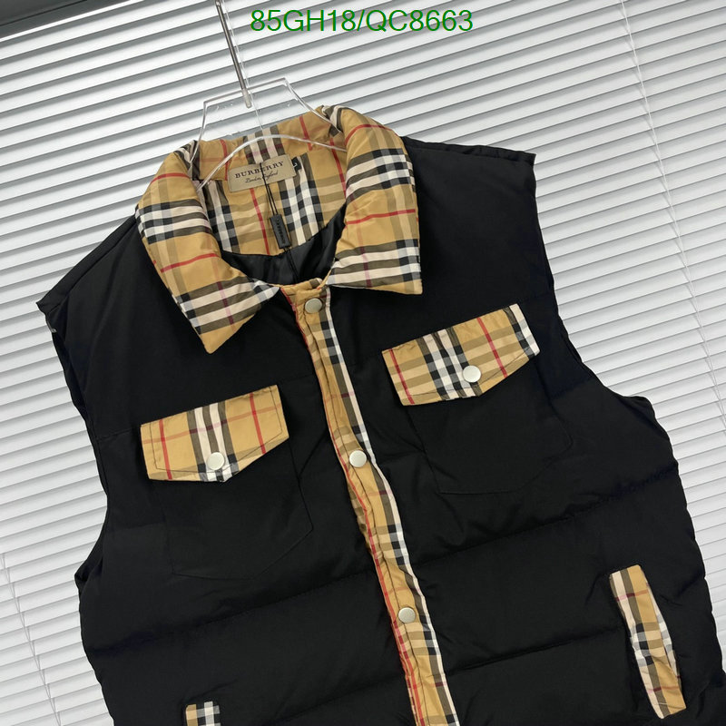 Burberry-Down jacket Men Code: QC8663 $: 85USD
