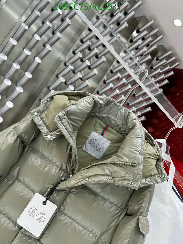 Moncler-Down jacket Men Code: RC7931 $: 269USD