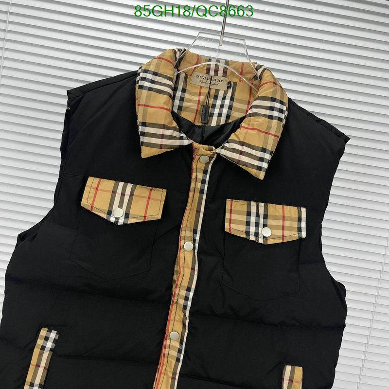 Burberry-Down jacket Women Code: QC8663 $: 85USD