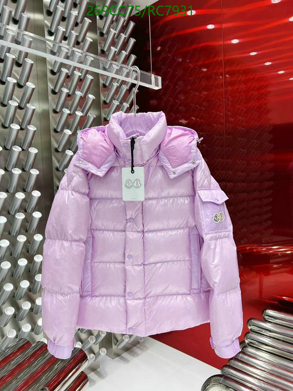 Moncler-Down jacket Women Code: RC7931 $: 269USD