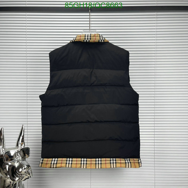 Burberry-Down jacket Men Code: QC8663 $: 85USD