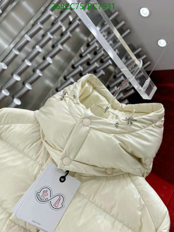 Moncler-Down jacket Women Code: RC7931 $: 269USD