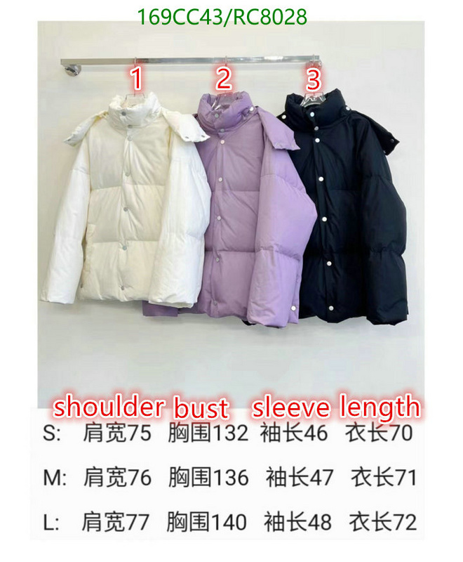 BV-Down jacket Women Code: RC8028 $: 169USD