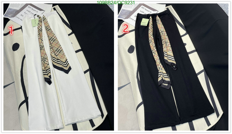 Burberry-Clothing Code: QC9231 $: 109USD