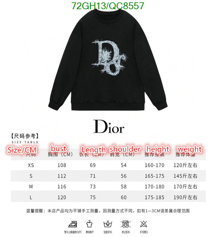 Dior-Clothing Code: QC8557 $: 72USD