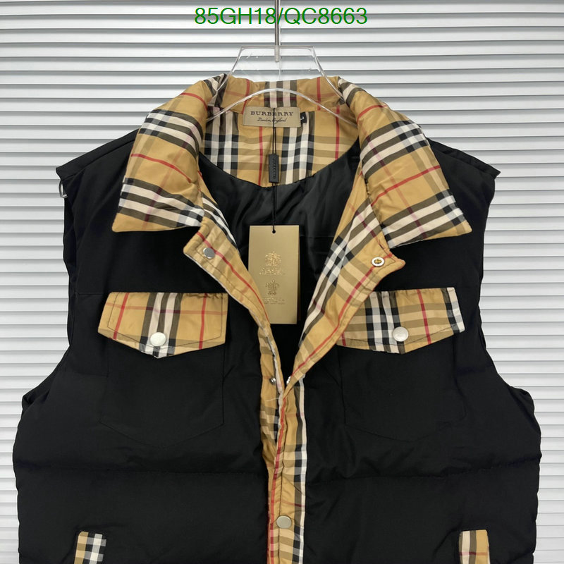 Burberry-Down jacket Women Code: QC8663 $: 85USD