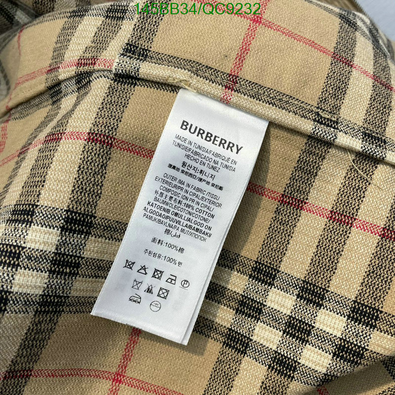 Burberry-Clothing Code: QC9232 $: 145USD