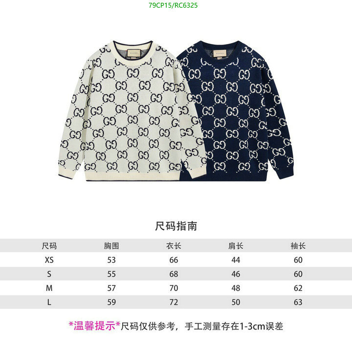 Gucci-Clothing Code: RC6325 $: 79USD