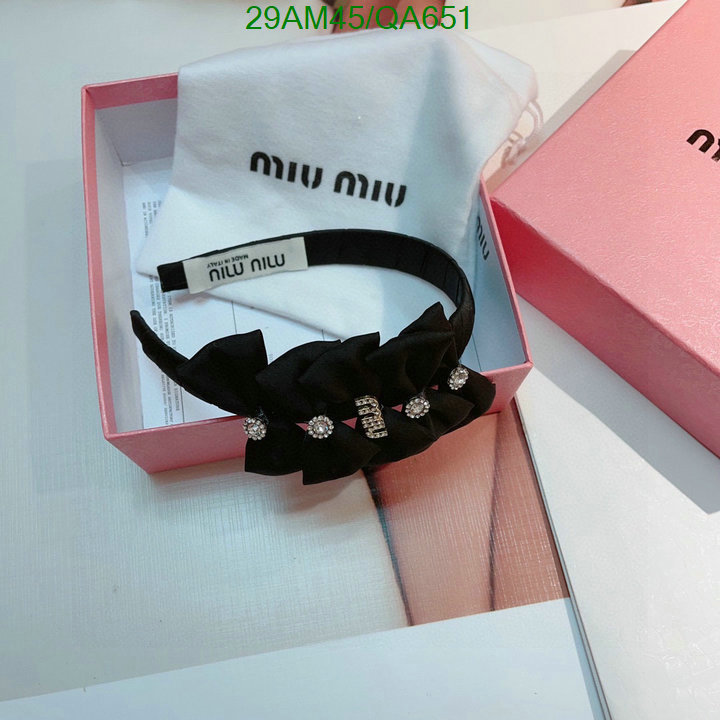 MIU MIU-Headband Code: QA651 $: 29USD