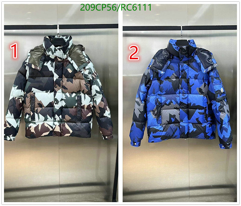 Moncler-Down jacket Men Code: RC6111 $: 209USD