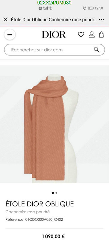 Dior-Scarf Code: UM980 $: 92USD