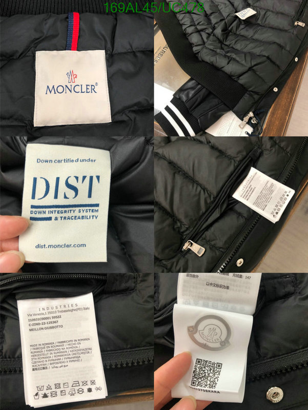 Moncler-Down jacket Women Code: UC478 $: 169USD