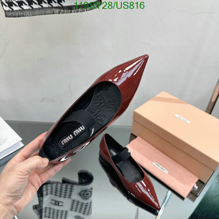 Miu Miu-Women Shoes Code: US816 $: 119USD