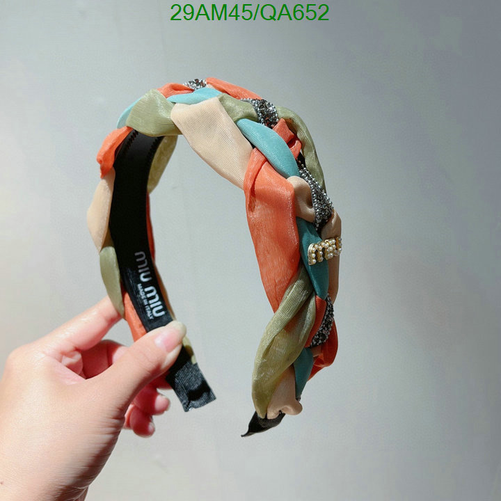 MIU MIU-Headband Code: QA652 $: 29USD