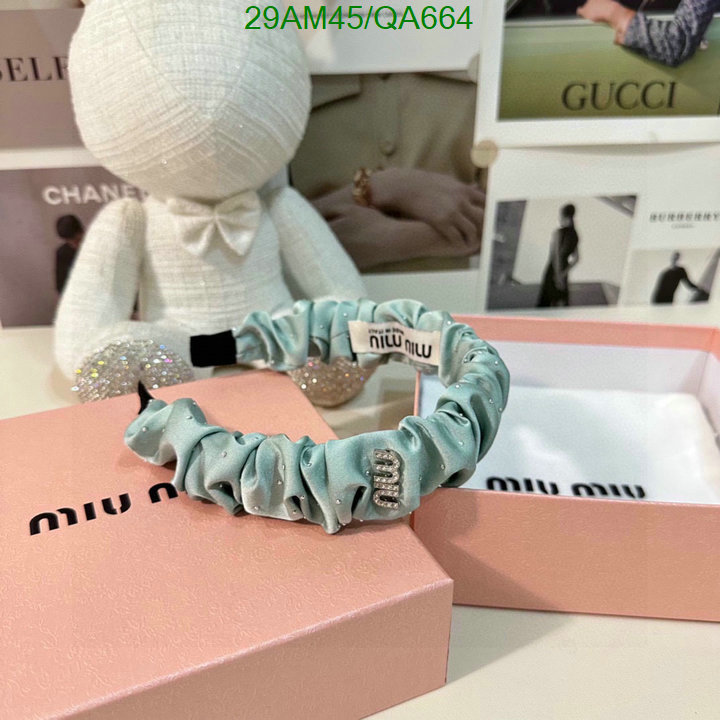 MIU MIU-Headband Code: QA664 $: 29USD