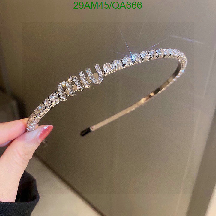 MIU MIU-Headband Code: QA666 $: 29USD