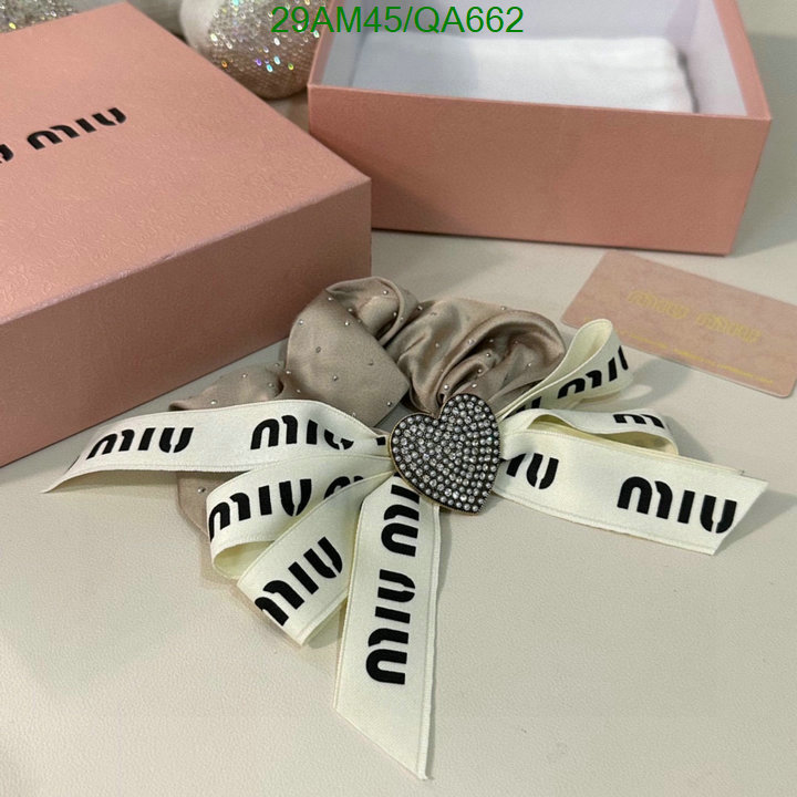 MIU MIU-Headband Code: QA662 $: 29USD
