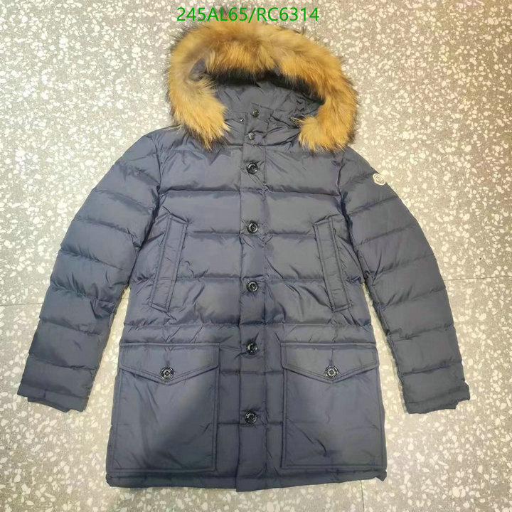 Moncler-Down jacket Men Code: RC6314 $: 245USD