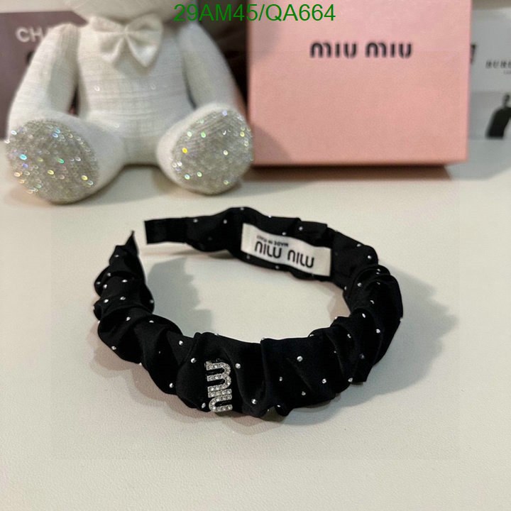 MIU MIU-Headband Code: QA664 $: 29USD