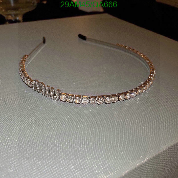 MIU MIU-Headband Code: QA666 $: 29USD