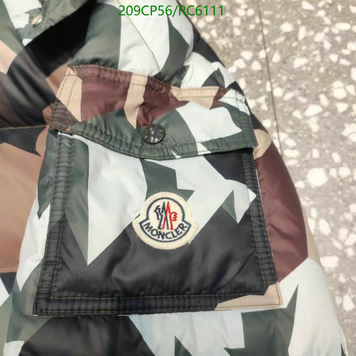 Moncler-Down jacket Men Code: RC6111 $: 209USD