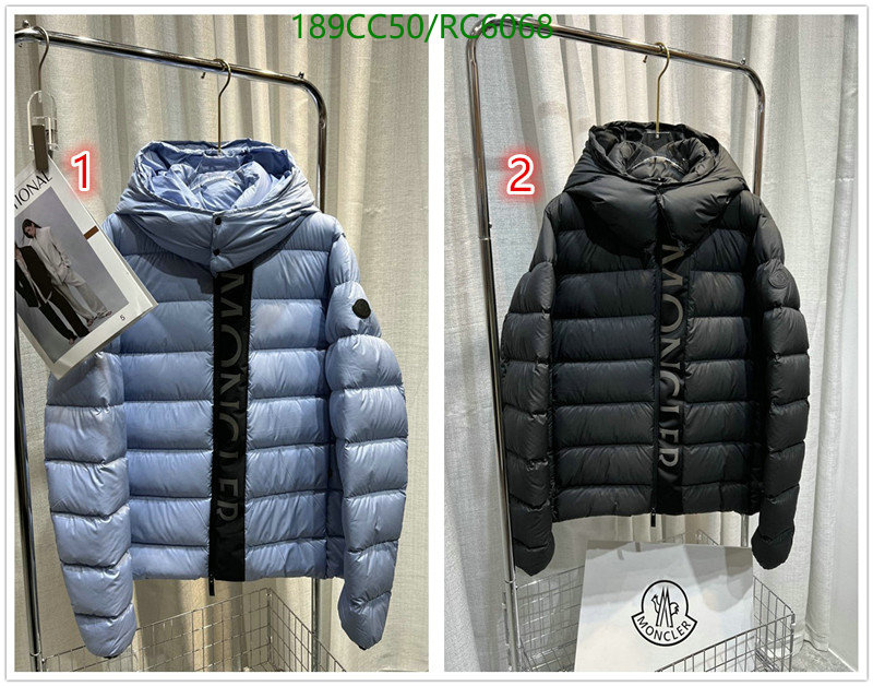 Moncler-Down jacket Men Code: RC6068 $: 189USD