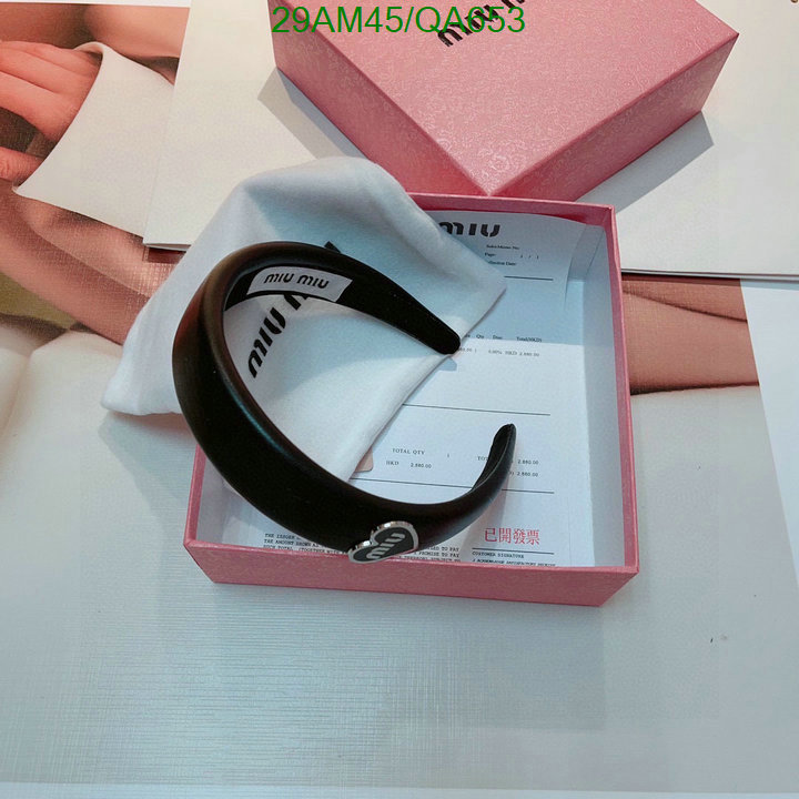 MIU MIU-Headband Code: QA653 $: 29USD