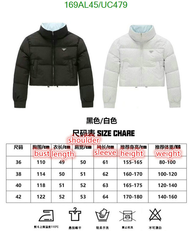 Prada-Down jacket Women Code: UC479 $: 169USD