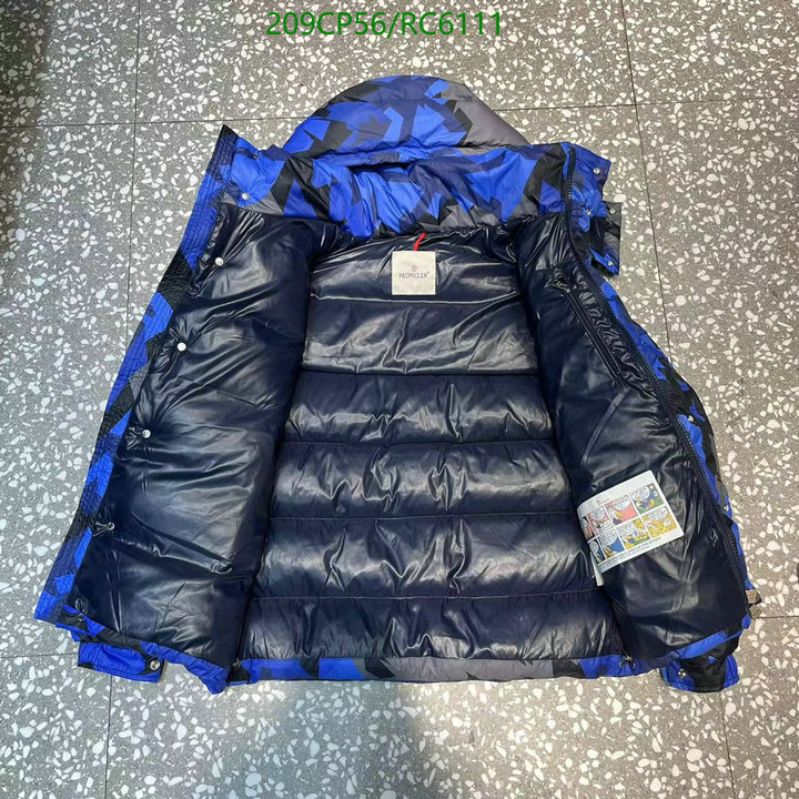 Moncler-Down jacket Men Code: RC6111 $: 209USD