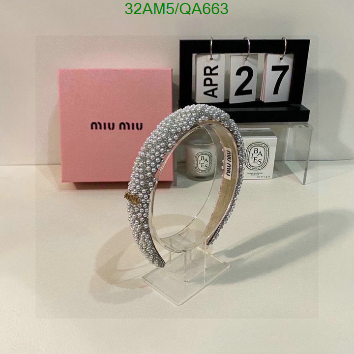 MIU MIU-Headband Code: QA663 $: 32USD