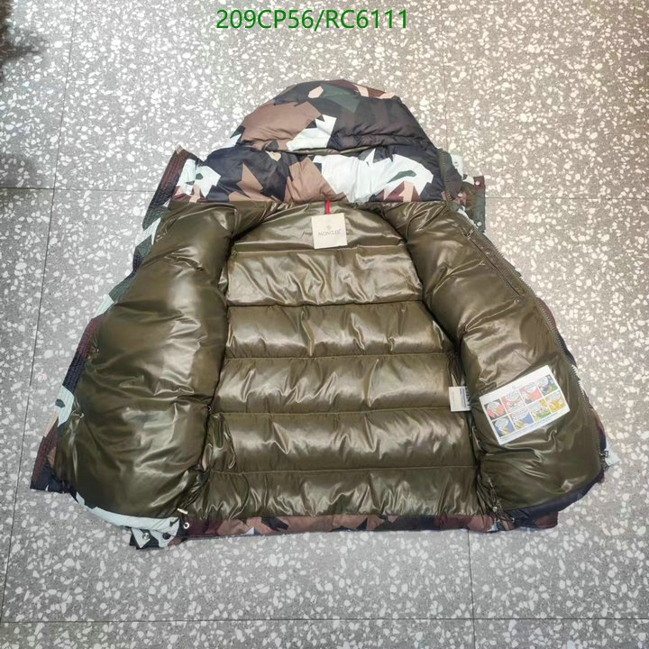 Moncler-Down jacket Men Code: RC6111 $: 209USD