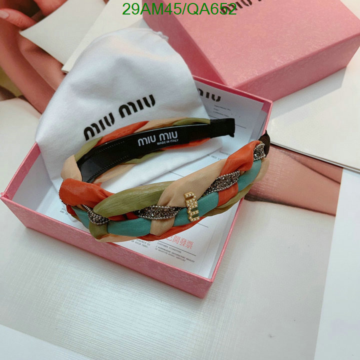 MIU MIU-Headband Code: QA652 $: 29USD