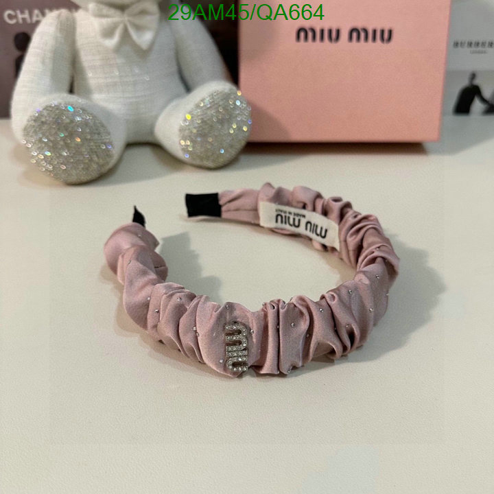 MIU MIU-Headband Code: QA664 $: 29USD