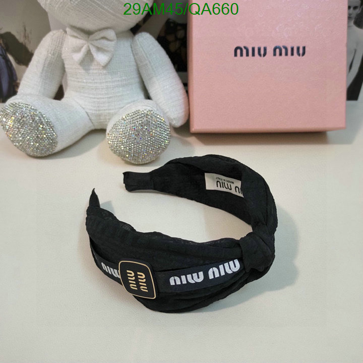 MIU MIU-Headband Code: QA660 $: 29USD