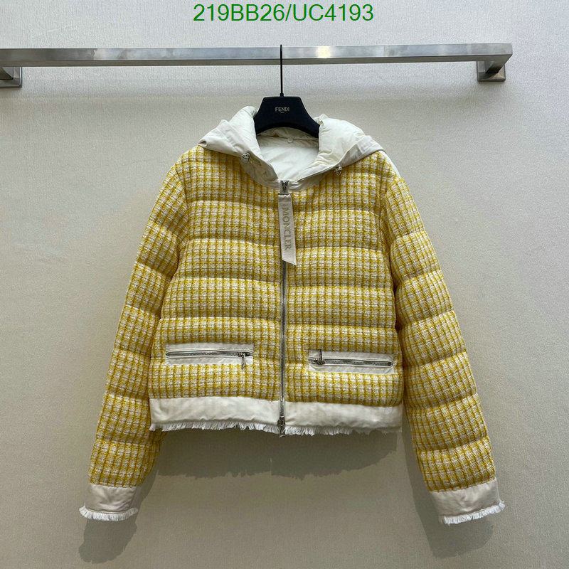 Moncler-Down jacket Women Code: UC4193 $: 219USD