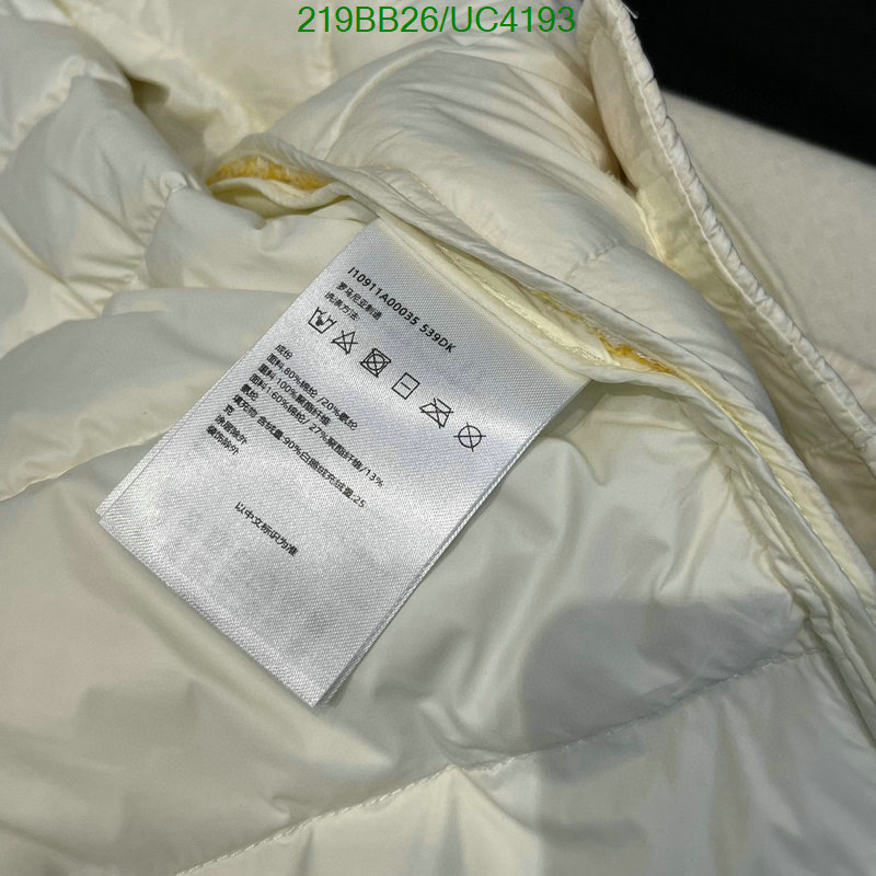 Moncler-Down jacket Women Code: UC4193 $: 219USD