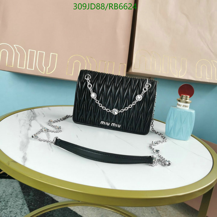 Miu Miu-Bag-Mirror Quality Code: RB6624 $: 309USD