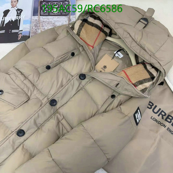 Burberry-Down jacket Men Code: RC6586 $: 195USD