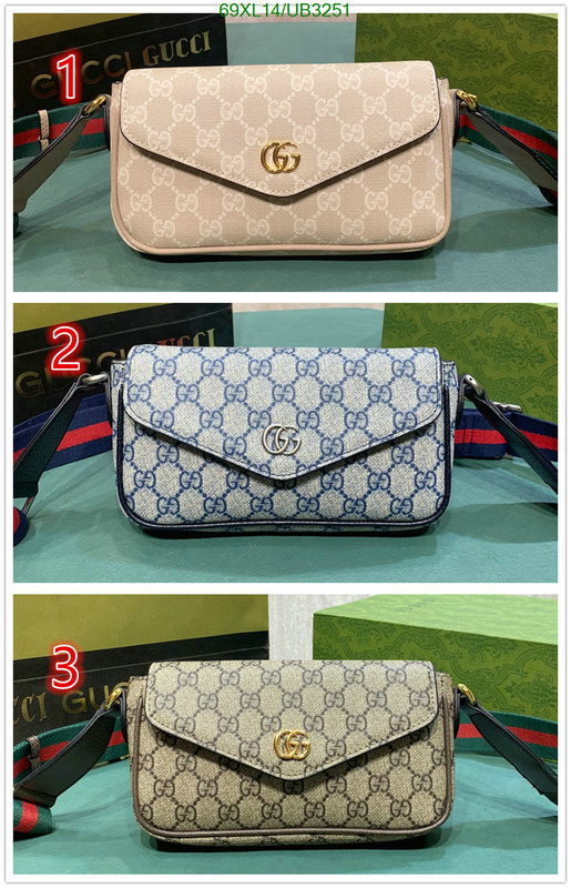 Gucci-Bag-4A Quality Code: UB3251 $: 69USD